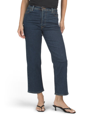 LEVIS Riveted Ribcage Düz Paça Ayakkabı Boyu Gümüşü Cins