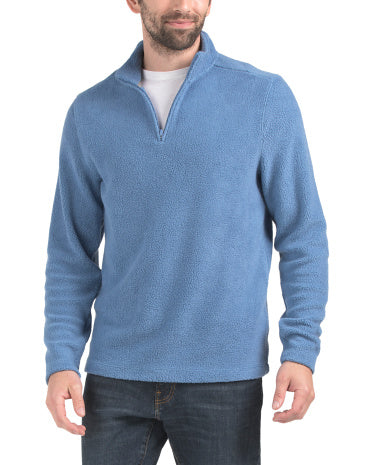 Dion Sherpa Quarter Zip Gödəkçəli Sweater
