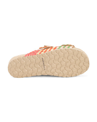 MANEBI İspaniyada İstehsal Edilmiş Toxunmuş Raffia Espadrille Sandalları