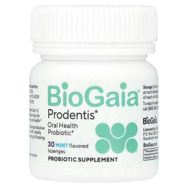 Biogaia Prodentis Ağız Sağlığı Probiotiki Sağlam Dişlər və Gingiva üçün Nane 30 Probiotik Pastil YoxYox