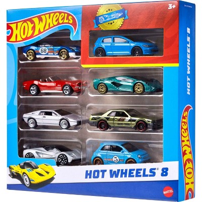 Hot Wheels Avtomobil və Yük Maşınları Dəsti 1 Eksklusiv Avtomobillə - 1:64 Miqyas - 8 Əd