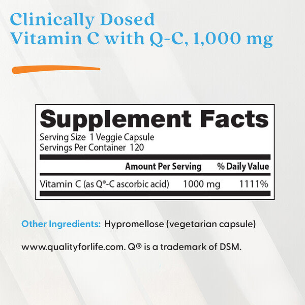 Doctor's Best C Vitamini 1000mg 120 Veggie Kapsula