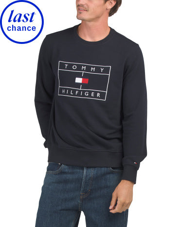 Skeleton Flag İşlemeli Krew Boyunlu Sweatshirt