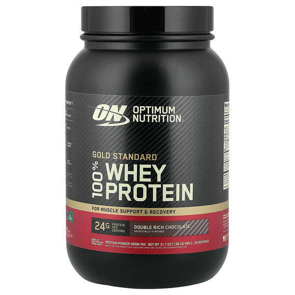 Optimum Nutrition Gold Standard 100 Whey Protein Qoşa Zəngin Şokolad 1.98 Lb 899 Q YoxYox