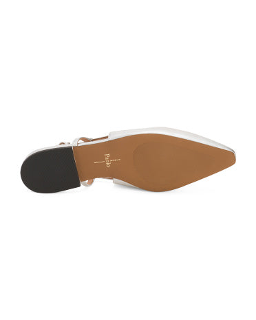 LINEA PAOLO Leather Cassidy Slingback Flats