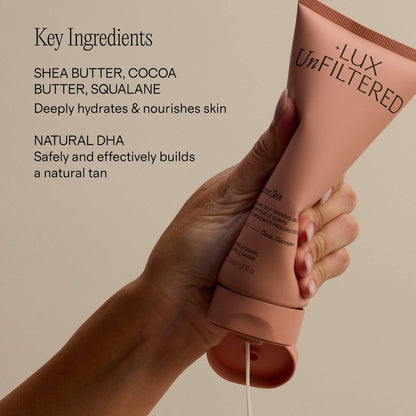 Lux Unfiltered Summer Skin Hydrating Gradual Self-Tanning Body Cream Sandalwood