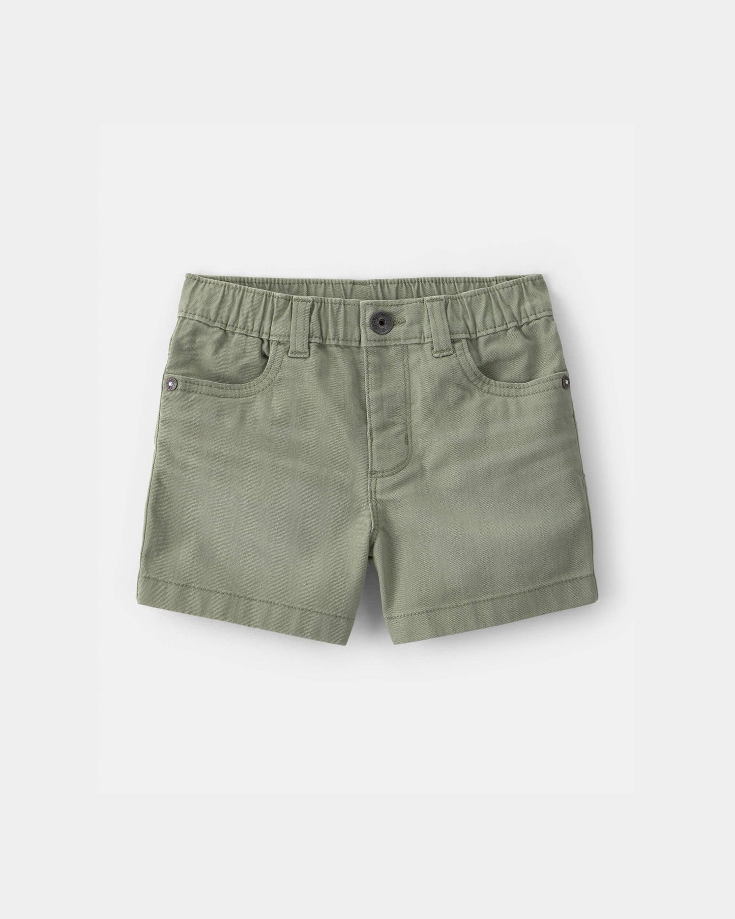 Carter's Uşaq Twill Elastikli Şortlar - Zeytun