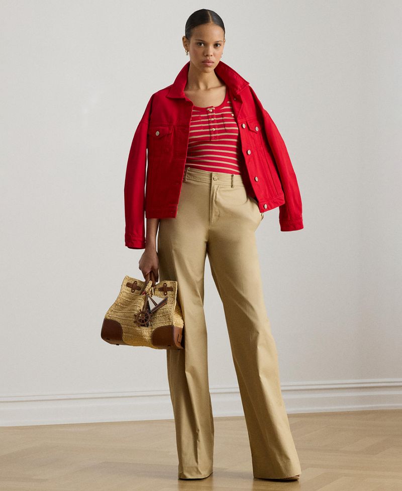 Lauren Ralph Lauren Qadın Scoop Boyunlu Atlet