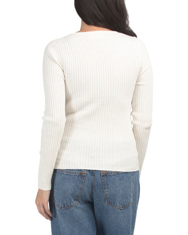 ROLLAS Classic Ribbed Sweater Klassik Çizgili Sviter