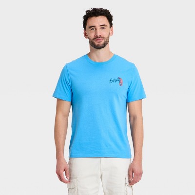 Goodfellow & Co Kişi Qısa T袖li Every Wear Plus Crewneck T-Shirt Krem XXL