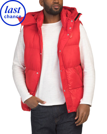 PAJAR Hyeon Yüngül Puffer Jilet Çıkarılabilir Başlıqla