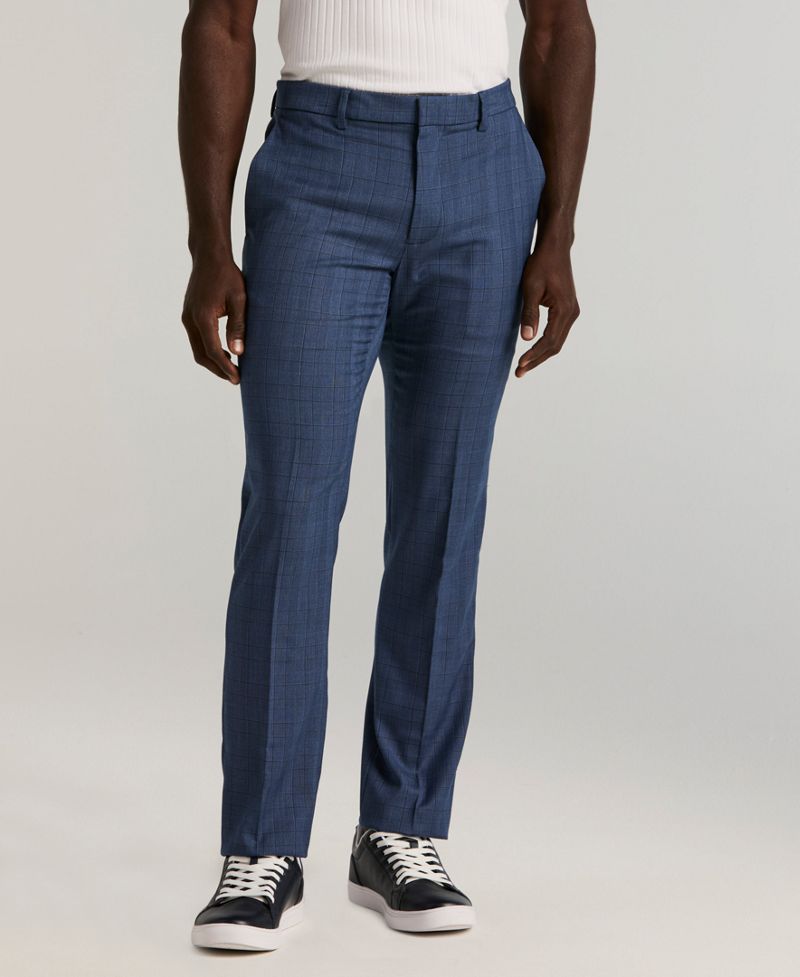 Perry Ellis Portfolio Kişi Dar Oturuşlu Gripper Bel Formal Şalvar
