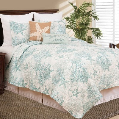 C&F Home Ocean Treasures 2-Parçalı Twin Yataq Dəsti
