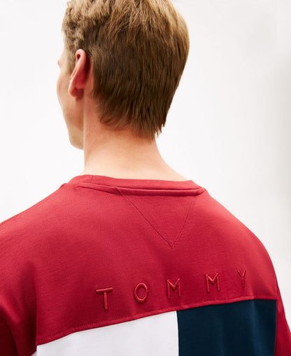 Tommy Hilfiger Kişi Geri Bayraqlı Nakışlı Köynək