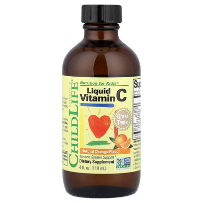 Childlife Essentials Sıvı C Vitamini Təbii Portağal 4 Fl Oz 118 Ml