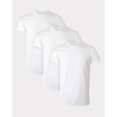 Hanes Kişi 3-Paket Tənəffüs Köynəyi - Ağ L