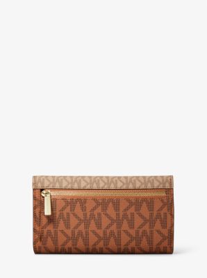 Michael Kors Jet Set Large Signature Logo Üç Qatlı Cüzdan
