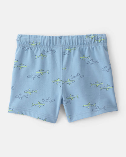 Carter's Uşaq Oğlan Shark Fransız Terry Şortları - Mavi