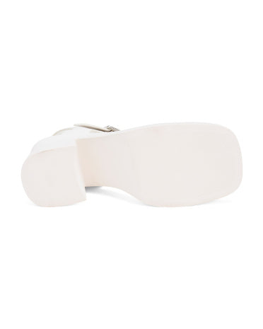 STEVE MADDEN Leather Kaylor Platformalı Topuqlu Sandal
