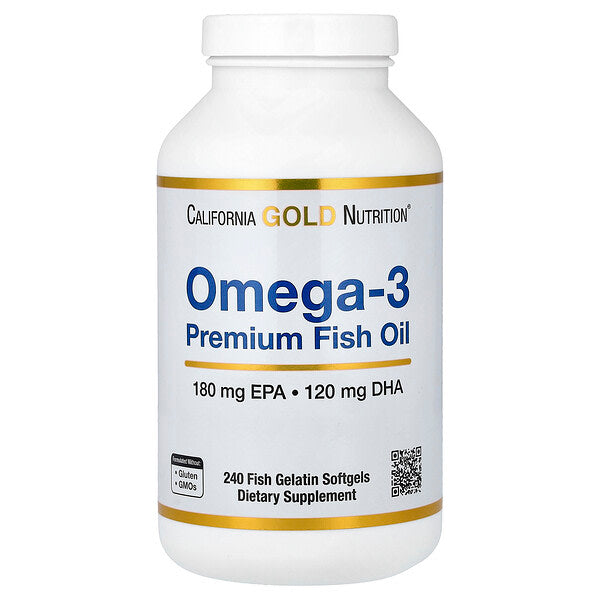 California Gold Nutrition Omega-3 Premium Balıq Yağı 240 Balıq Jelatin Softgels
