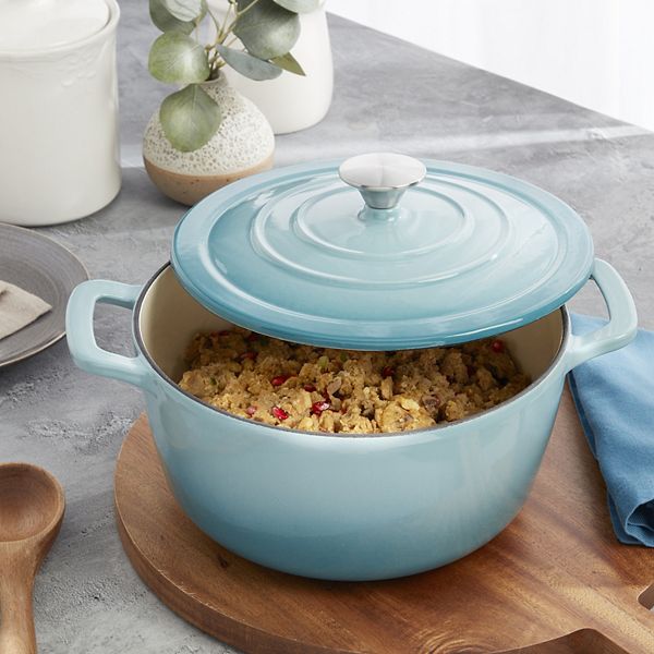 Mingle & Co. 5-qt Emallı Dökme Dəmir Dutch Oven
