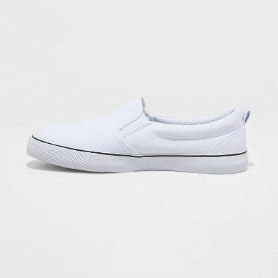 A New Day Millie Qadın Geniş Eni Twin Gore Slip-On Krossovkası Ağ 8W YoxYox