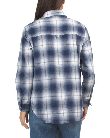 DASH Flannel Düyməli Qablaşdırma Köynəyi