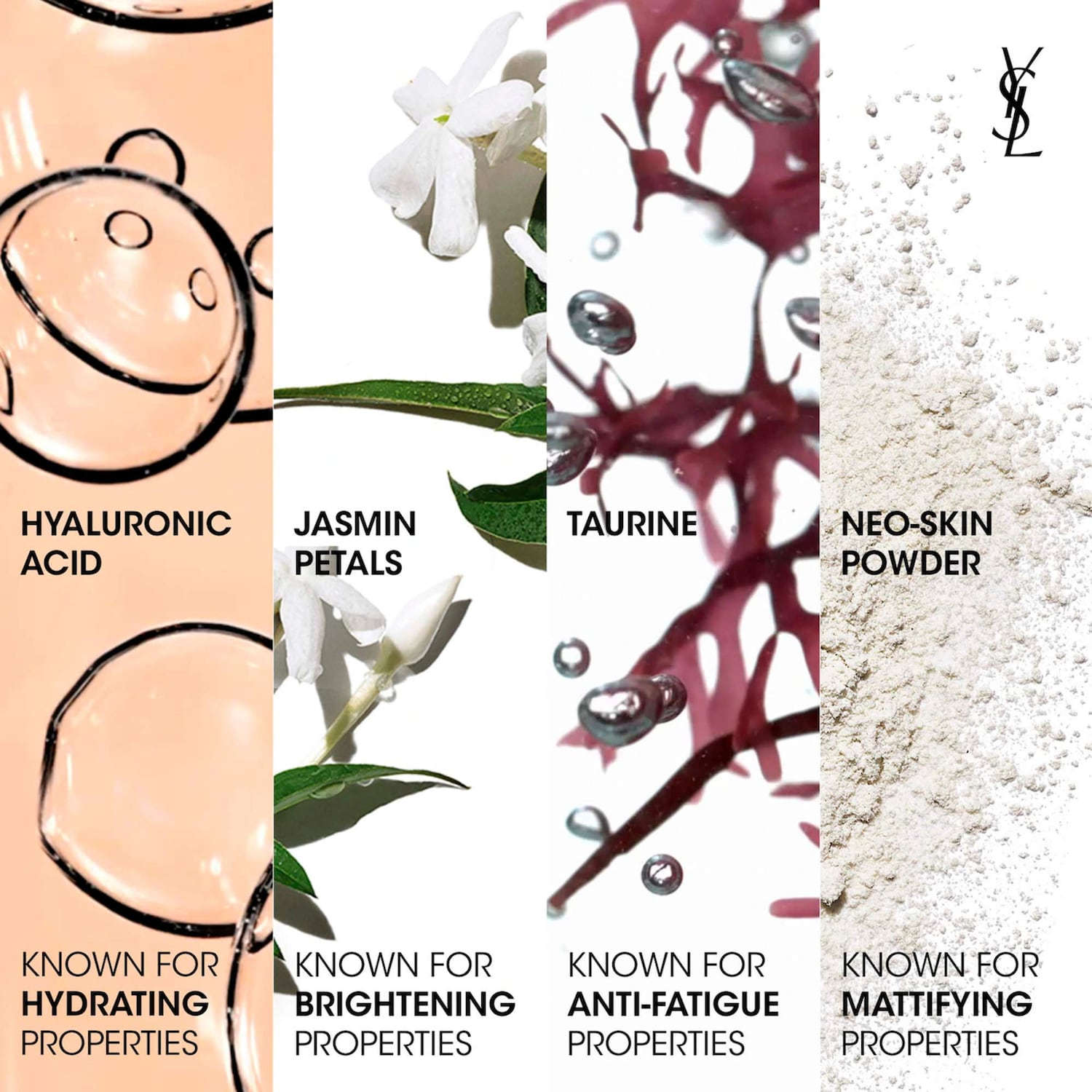 Yves Saint Laurent All Hours Işıltılı Təbii Mat Fondasyon 24S Uzunmüddətli SPF 30 Hialuronik Turşu ilə YoxYox