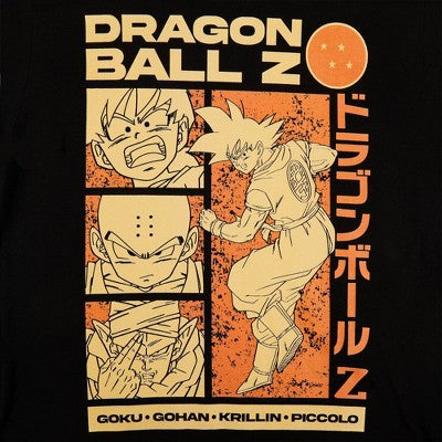 Kişi Dragon Ball Z Qısa Kollu Yuvarlaq Yaxa T-Shirt - Qara L