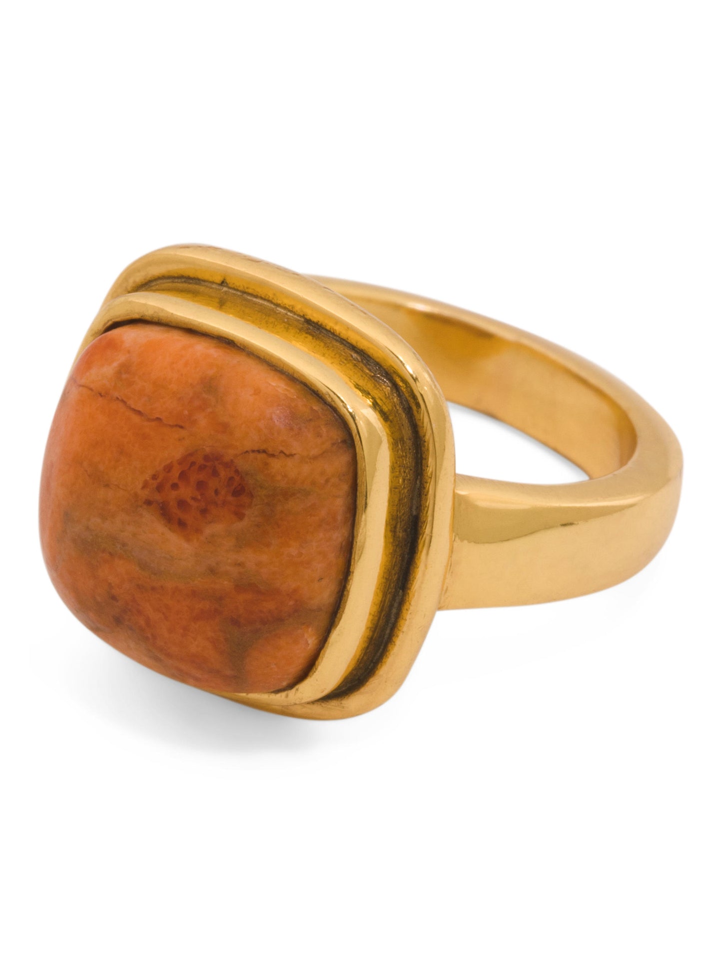 SHAANTI JEWELS Hindistanda Hazırlanmış 18kt Qızılı Kaplı Sünger Mərcan Halqa