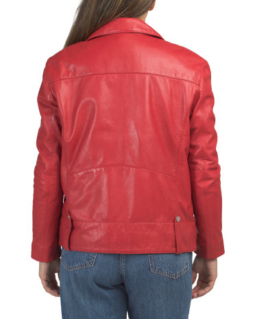 BOD &amp; CHRISTENSEN Leather Harper Böyük Ölçülü Gödəkçə