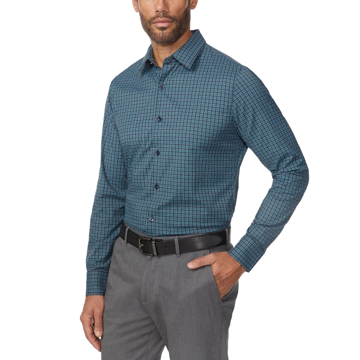 Bonobos Kişi Tech Düyməli Köynəyi, Mavi, XX-Large