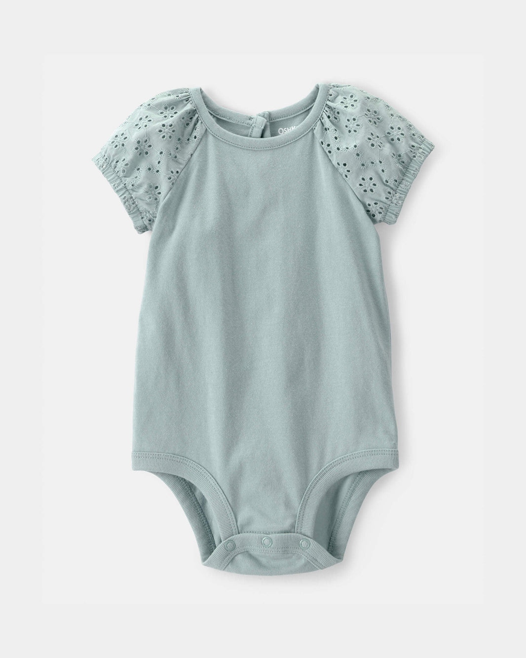 OshKosh B'gosh Qız Uşaq Göz Tətəkli Bodysuit - Yaşıl