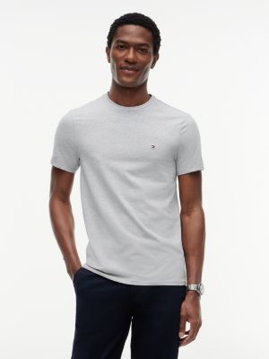 Tommy Hilfiger Dar Oturuşlu Köynək, Boz Heather
