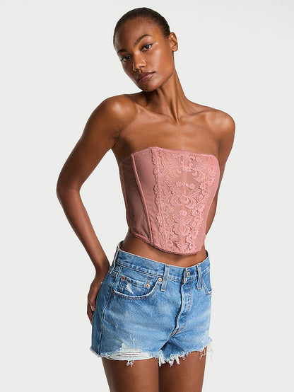 Victoria's Secret Vintage Blossom Strapless Corset Top