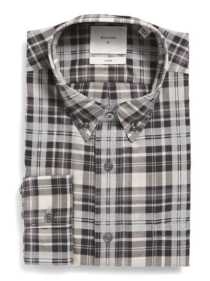 BILLY REID Melanj Strukturlu Tartan Köynək