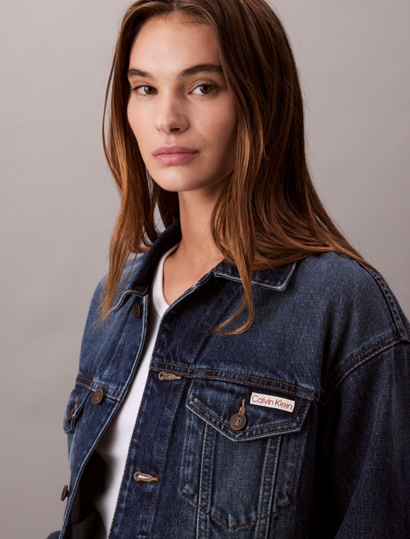 Calvin Klein 90s Denim Trucker Gödəkçəsi