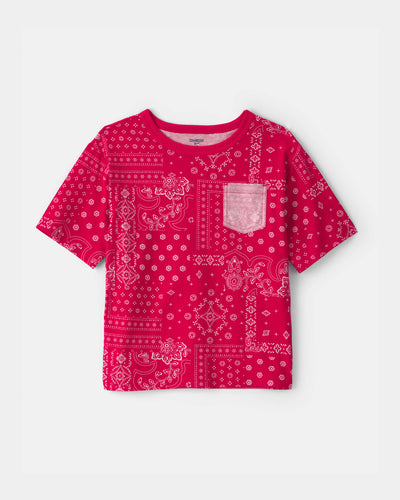 OshKosh B'gosh Oğlan Bandana Cibli Tişört - Qırmızı