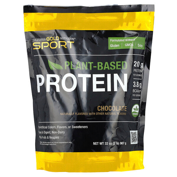 California Gold Nutrition Sport Bitki Əsaslı Protein Şokolad