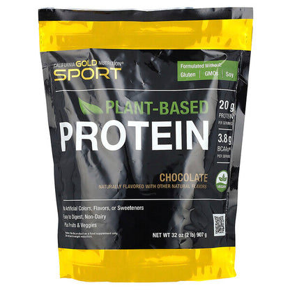 California Gold Nutrition Sport Bitki Əsaslı Protein Şokolad