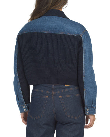 BLANK NYC Denim Və Kazak Kardiqan