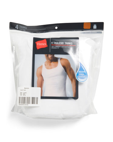 HANES 4pk Nervürlü Tənhalı Köynəkler