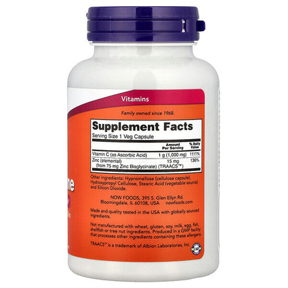 Now Foods C 1000 Zinc Immune 90 Bitki Kapsula