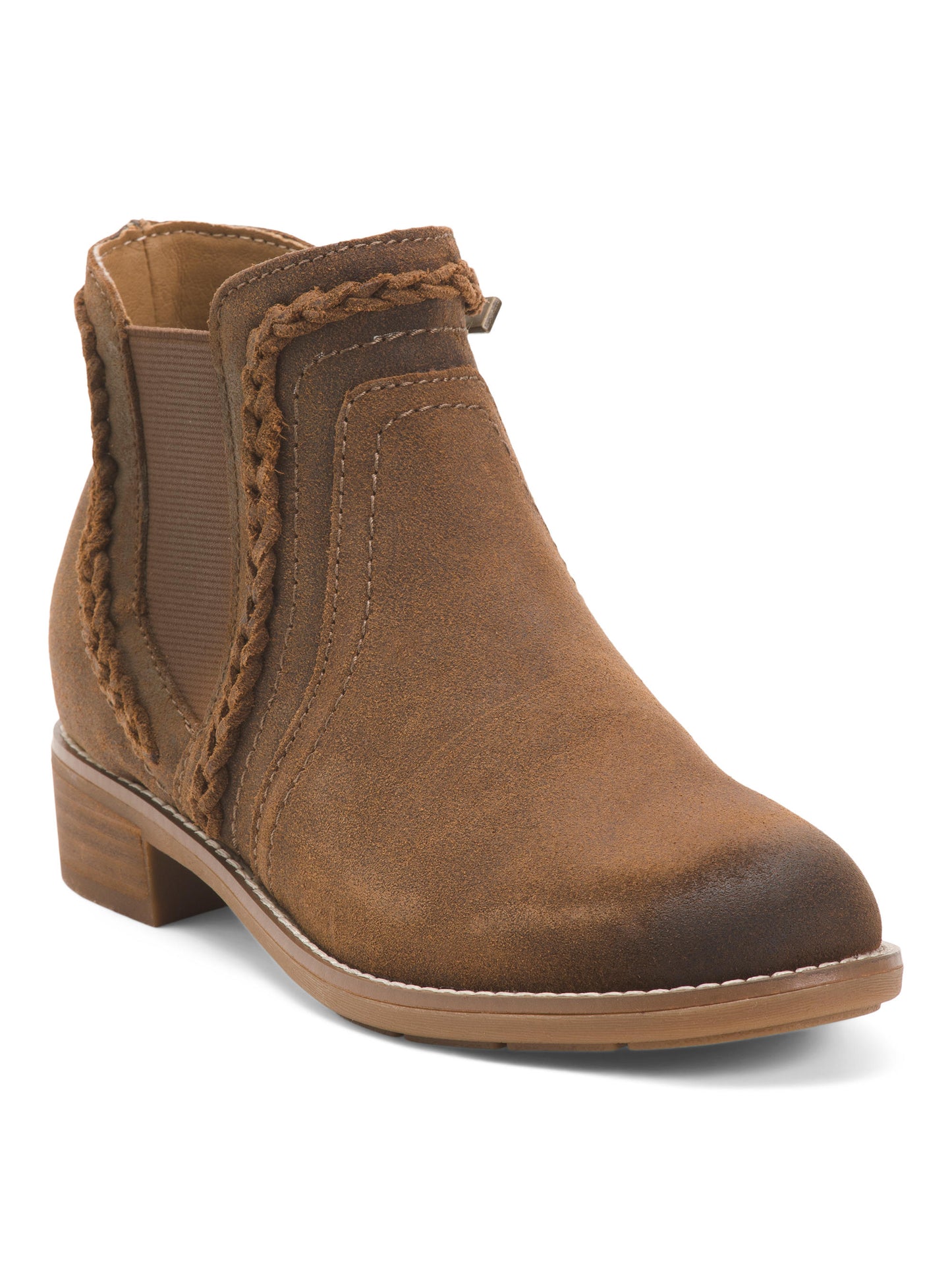 EARTH Nubuck Dəri Nika Rahat Chelsea Çəkmələri