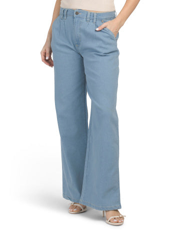 BEBE Easy Denim Slacks Qadın Cins Şalvarı