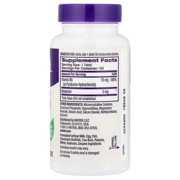 Natrol Melatonin Vaxtaşırı Buraxma 5 Mg 100 Tablet YoxYox