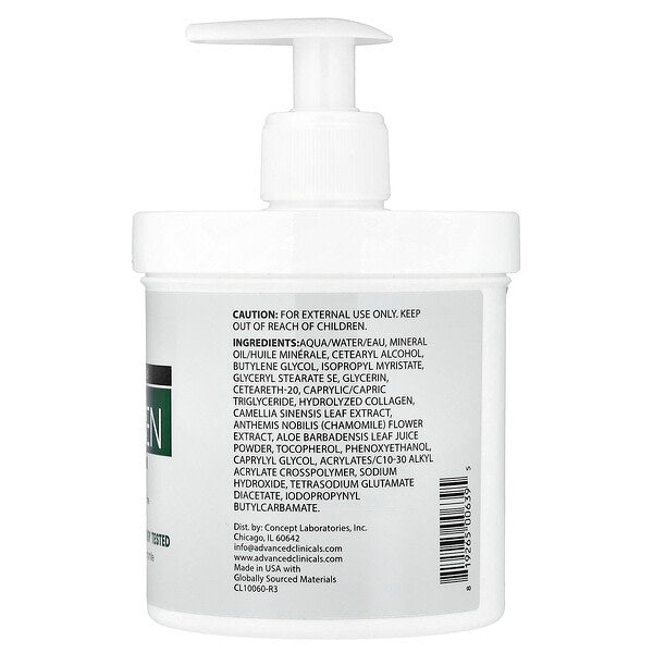Advanced Clinicals Collagen Dəri Qurtarma Kremi 16 Oz 454 G