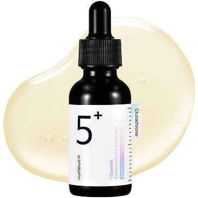 numbuzin No.5+ Glutatyon Vitamin Konsentrat Üz Serumu - Səyahət Ölçüsü - 1.01 fl oz: Qaranlıq Ləkə Azaldılması, Parlaqlıq, E və C Vitamini İçərir YoxYox