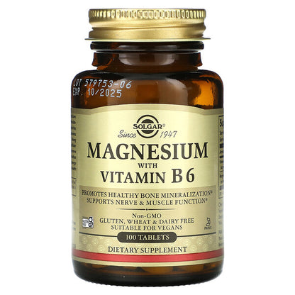 Solgar Magnesium B6 Vitaminli 100 Tablet