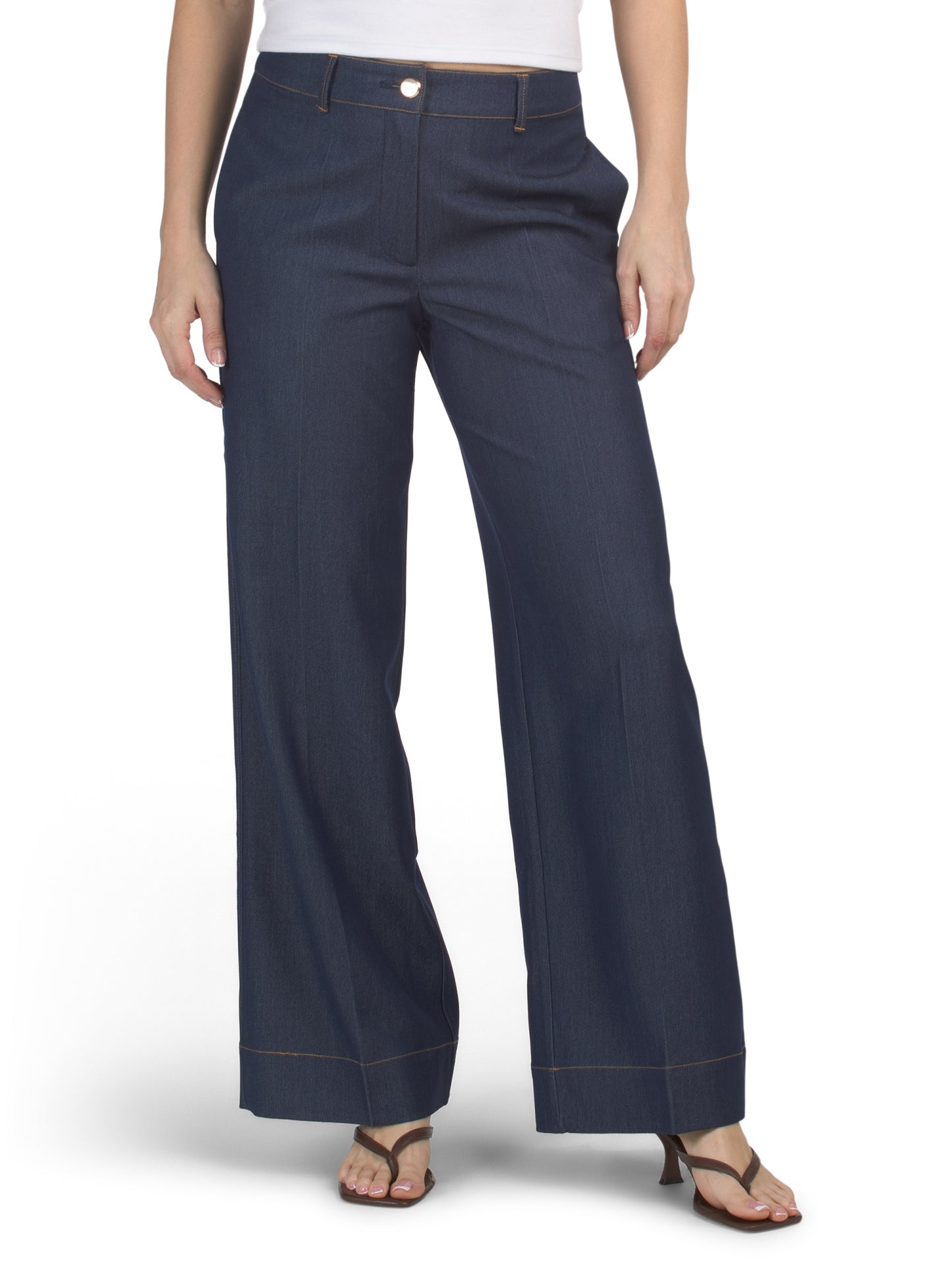 INDUSTRY Kontrastlı Dikiş Geniş Paça Şalvar